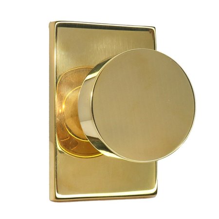 EMTEK Unlacquered Brass Passage 5112ROUUS3NL 5112ROUUS3NL